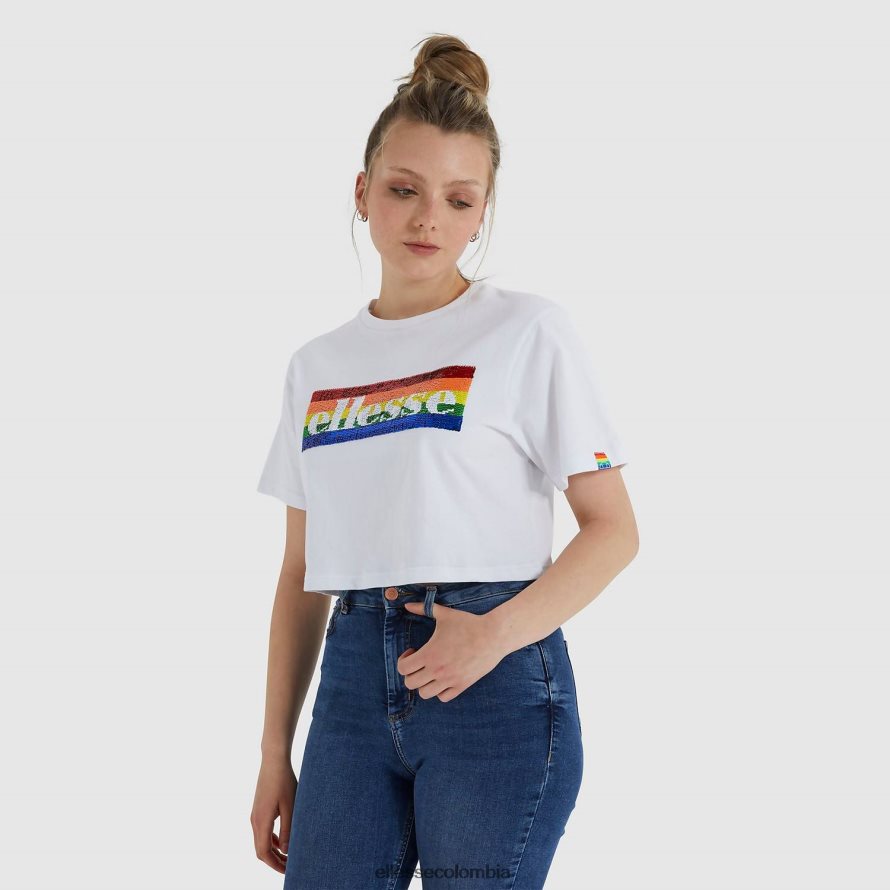 ropa blanco mujer Ellesse camiseta corta unicornio 00TXB210