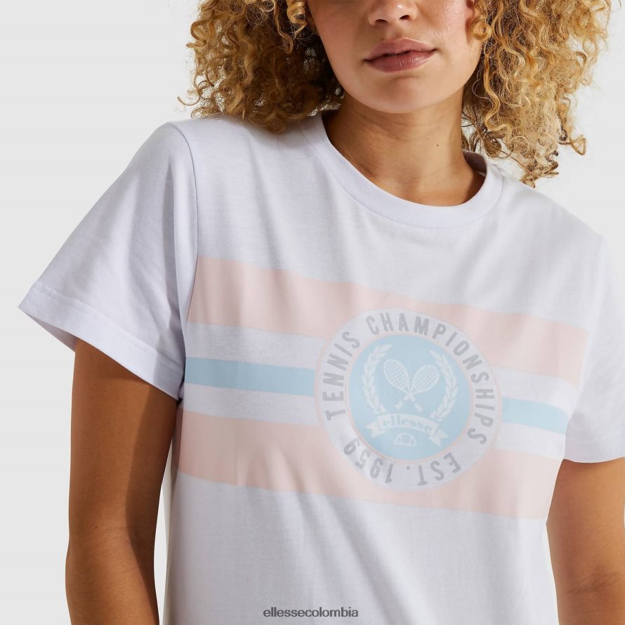 ropa blanco mujer Ellesse camiseta maglie 00TXB236