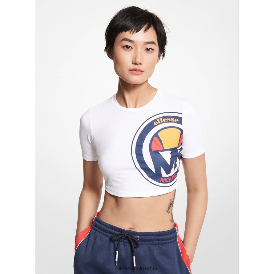 ropa logo mujer Ellesse top corto de algodón orgánico mk 00TXB74