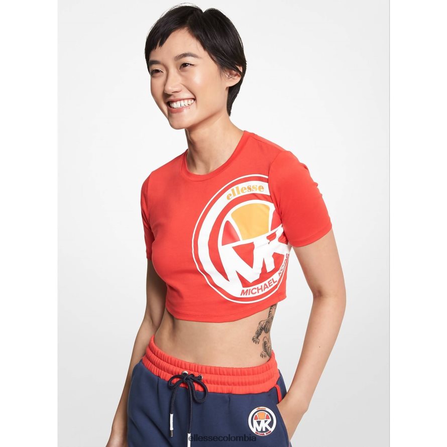 ropa logo mujer Ellesse top corto de algodón orgánico mk 00TXB75