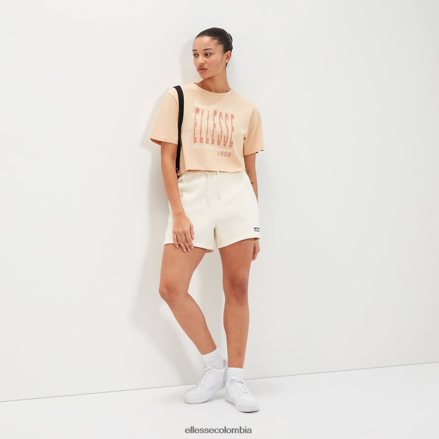 ropa marrón claro mujer Ellesse camiseta corta volia 00TXB88