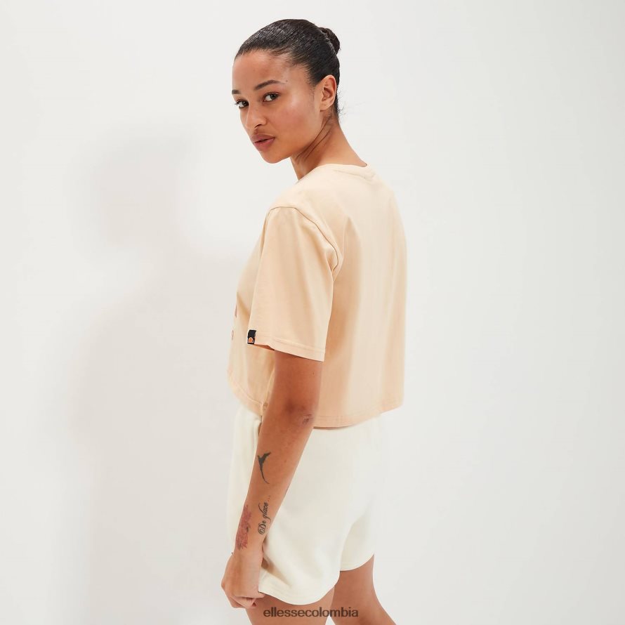 ropa marrón claro mujer Ellesse camiseta corta volia 00TXB88