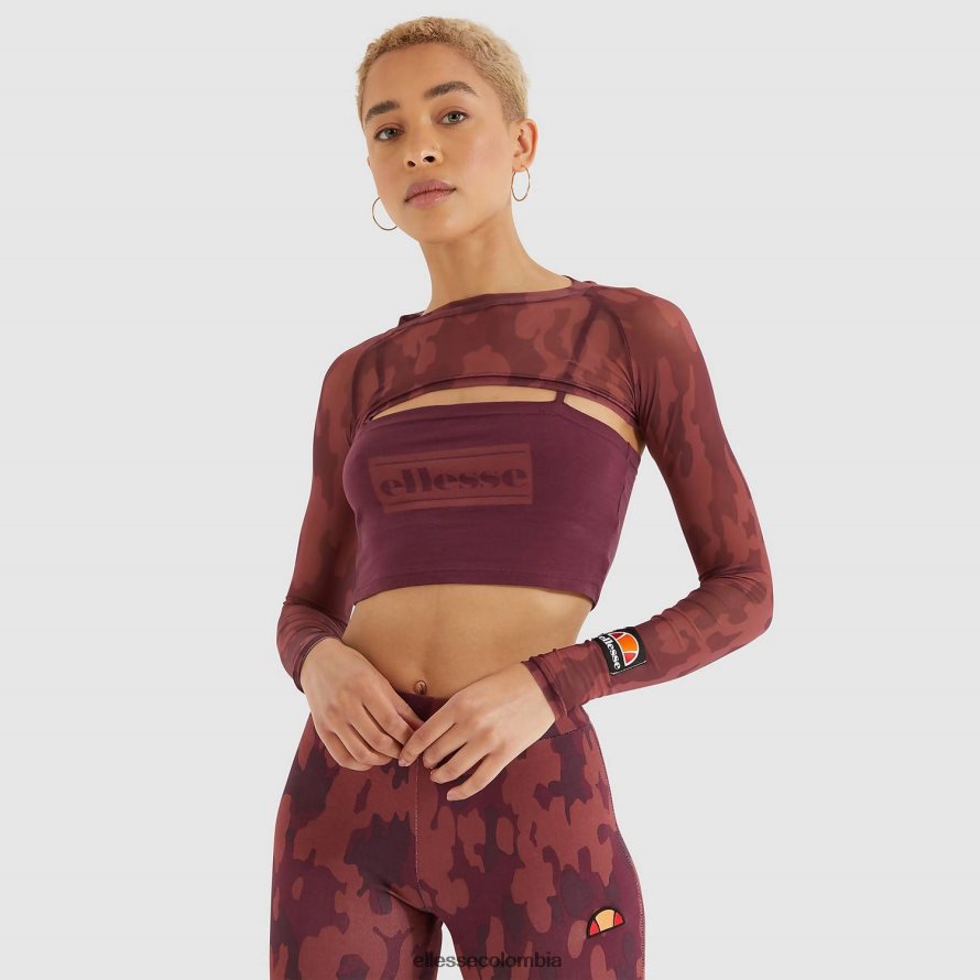 ropa morado oscuro mujer Ellesse camiseta corta darol 00TXB203