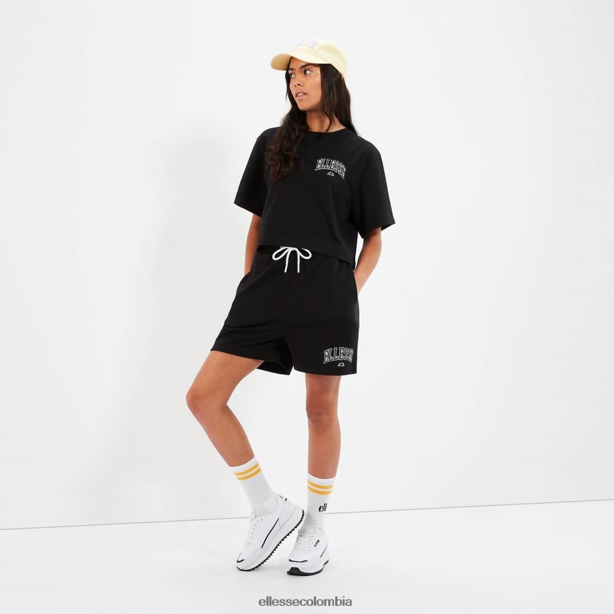 ropa negro mujer Ellesse camiseta beneventi croppd 00TXB57