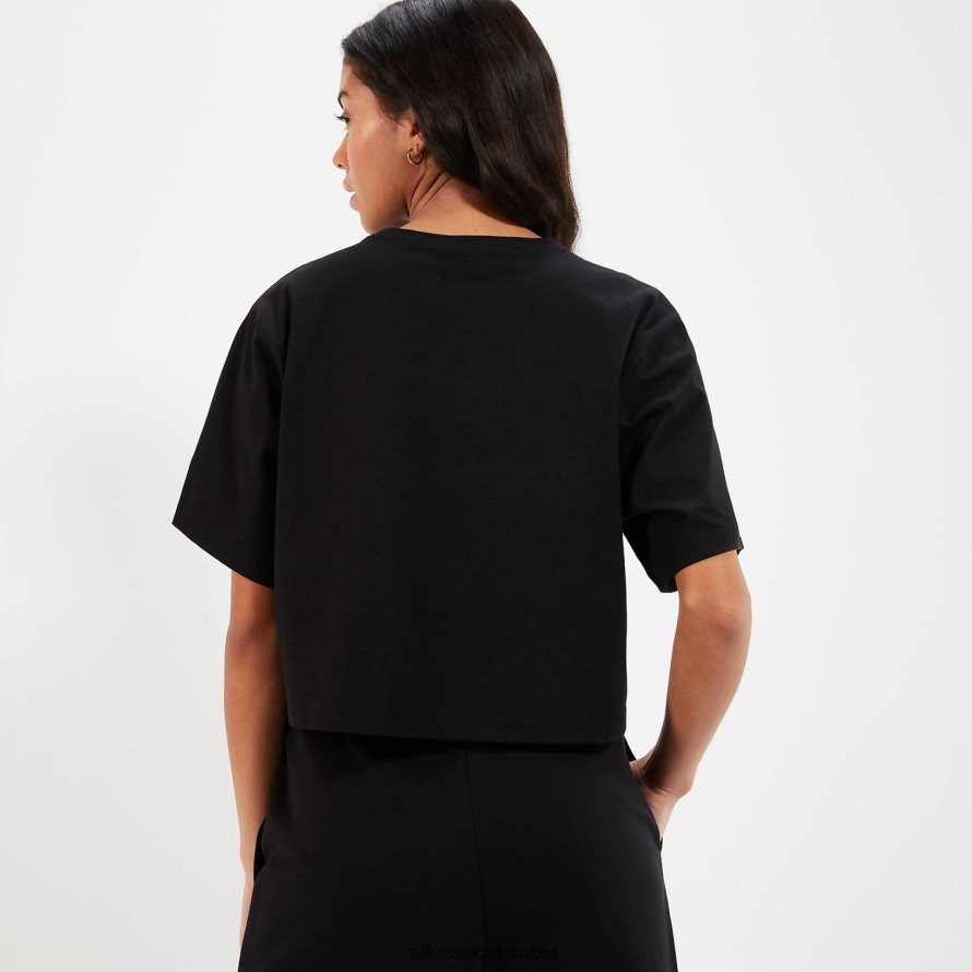 ropa negro mujer Ellesse camiseta beneventi croppd 00TXB57