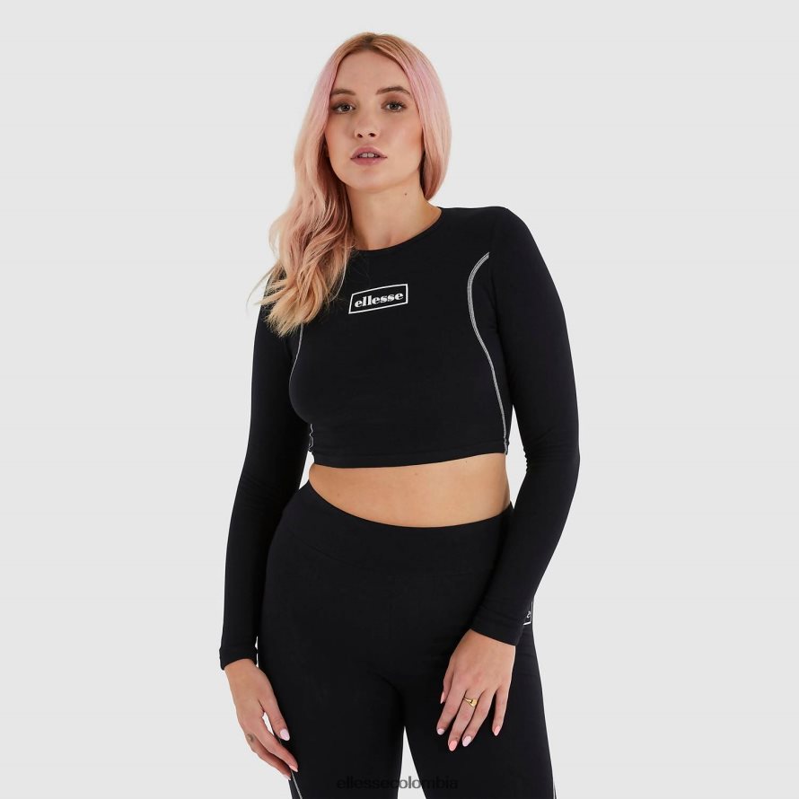 ropa negro mujer Ellesse camiseta corta lucente 00TXB227