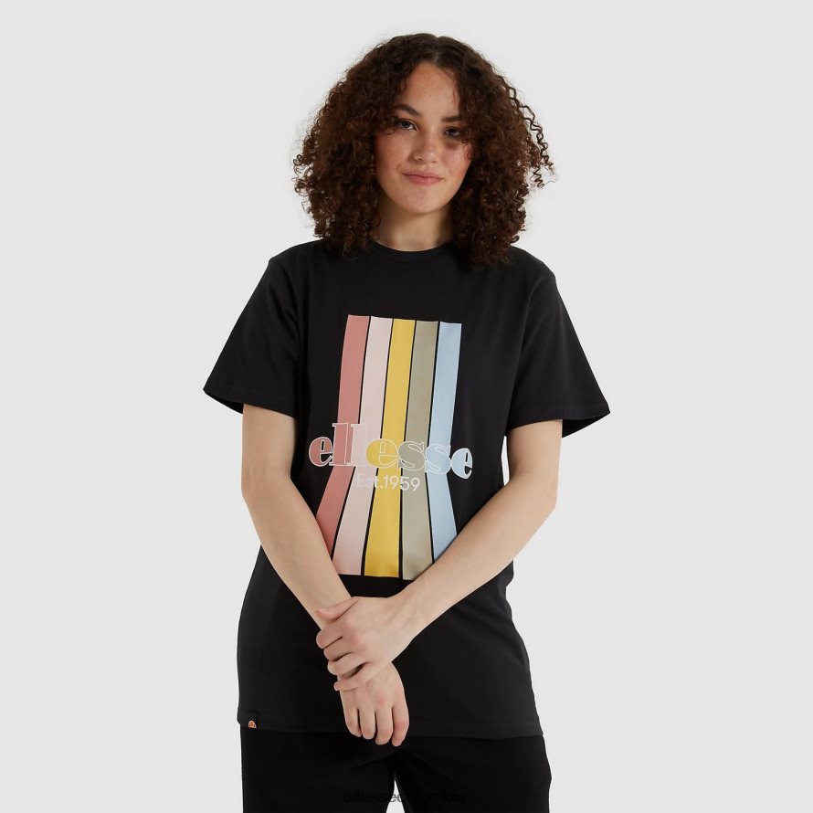 ropa negro mujer Ellesse camiseta lavanda lavada 00TXB218