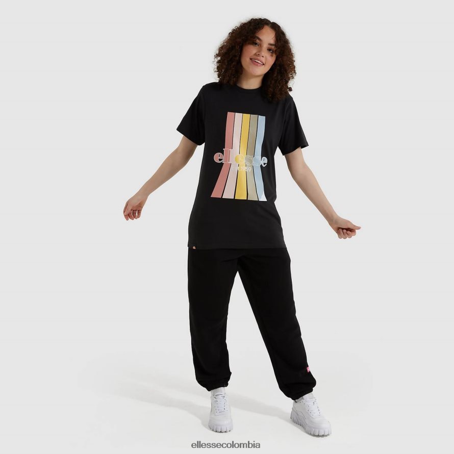ropa negro mujer Ellesse camiseta lavanda lavada 00TXB218