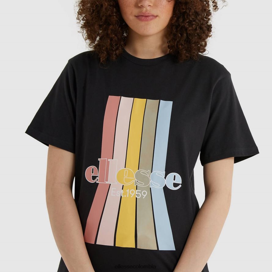 ropa negro mujer Ellesse camiseta lavanda lavada 00TXB218