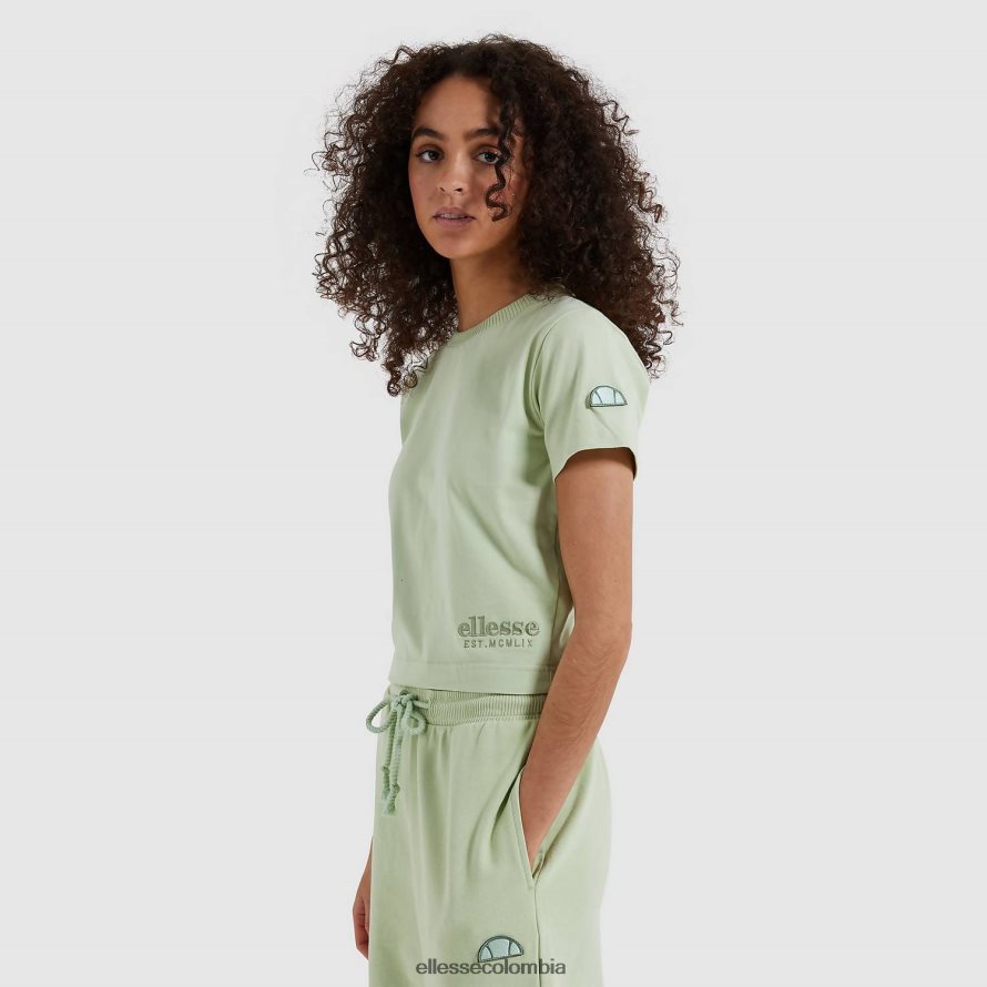 ropa verde claro mujer Ellesse camiseta corta con gotero 00TXB545