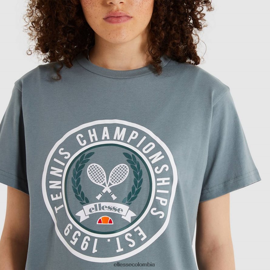 ropa verde mujer Ellesse camiseta con strass 00TXB237