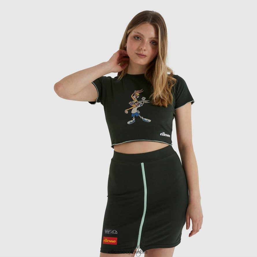 ropa verde mujer Ellesse camiseta corta más tuitera 00TXB231
