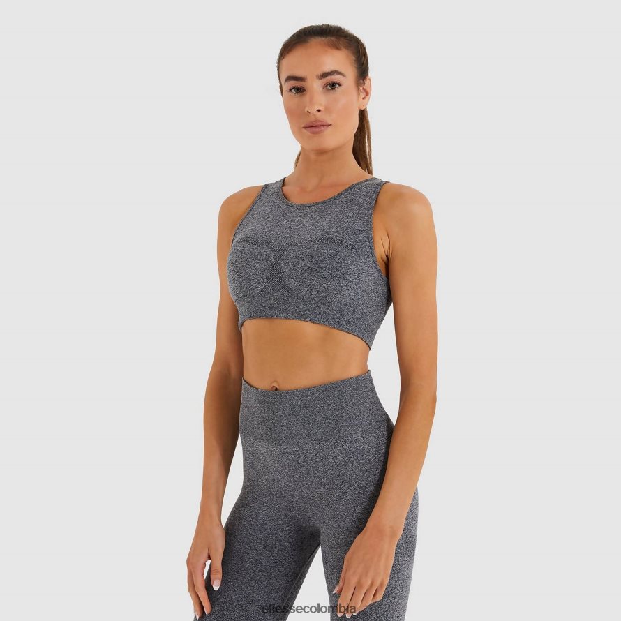 ropa marga gris mujer Ellesse chaleco corto en llamas 00TXB200