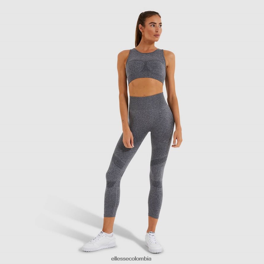ropa marga gris mujer Ellesse chaleco corto en llamas 00TXB200