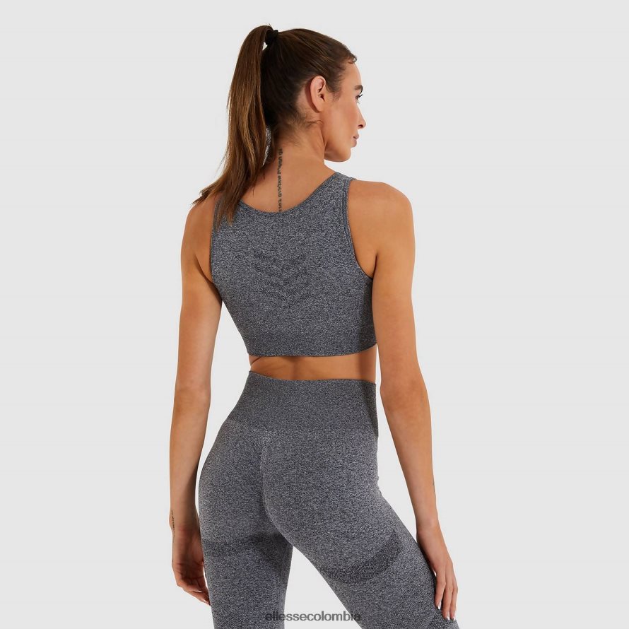 ropa marga gris mujer Ellesse chaleco corto en llamas 00TXB200