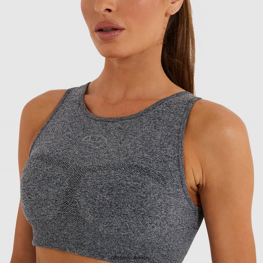 ropa marga gris mujer Ellesse chaleco corto en llamas 00TXB200