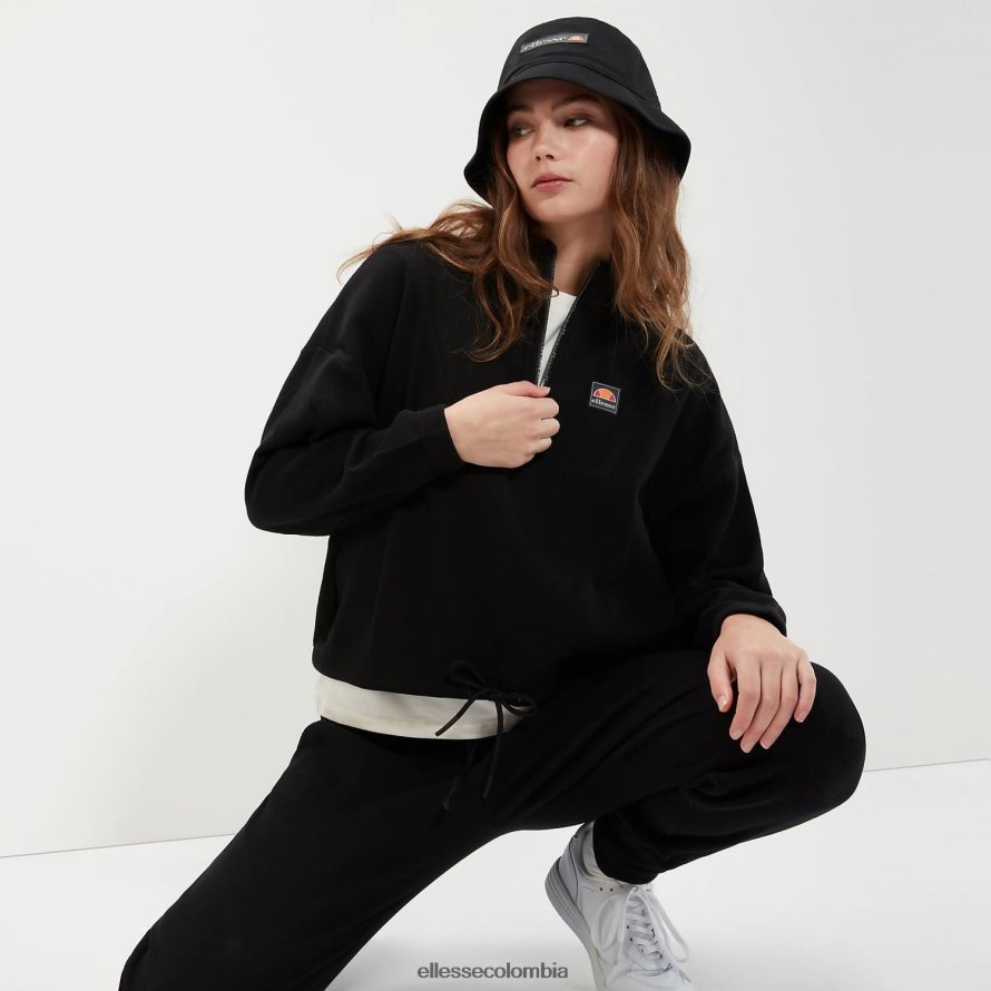 ropa negro mujer Ellesse top de chándal corto oprello 00TXB16