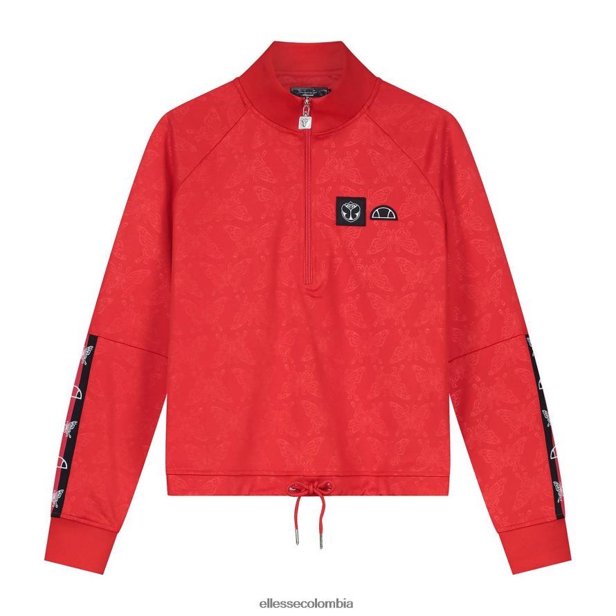 ropa rojo mujer Ellesse parte superior de la pista del mañana 00TXB19