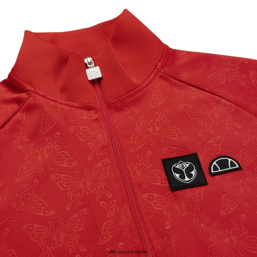ropa rojo mujer Ellesse parte superior de la pista del mañana 00TXB19