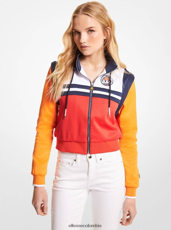 ropa bloque de color mujer Ellesse chaqueta mk en mezcla de algodón con cremallera 00TXB10