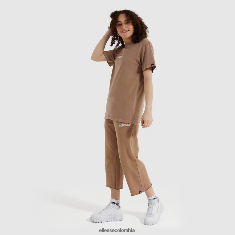 ropa marrón mujer Ellesse pantalones jogging capri taran 00TXB185