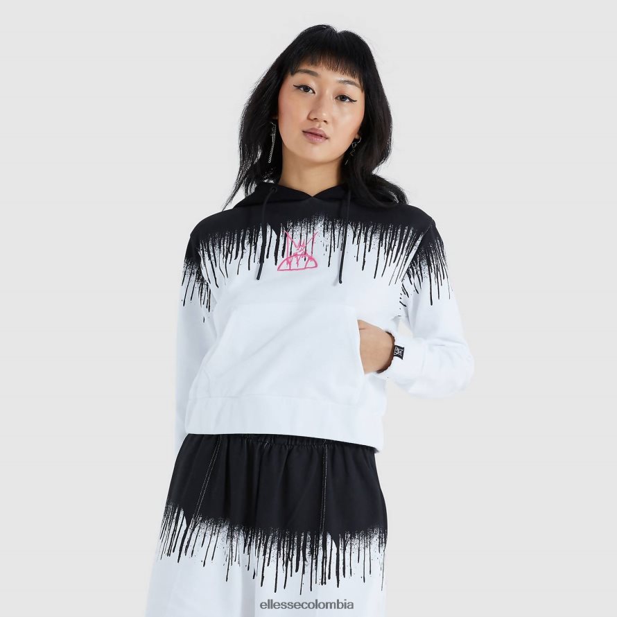 ropa negro mujer Ellesse sudadera con capucha raca corta 00TXB177