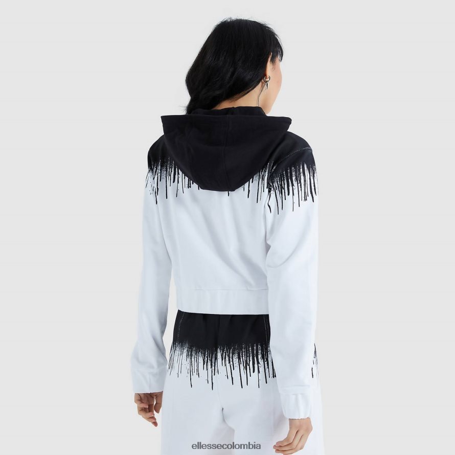 ropa negro mujer Ellesse sudadera con capucha raca corta 00TXB177