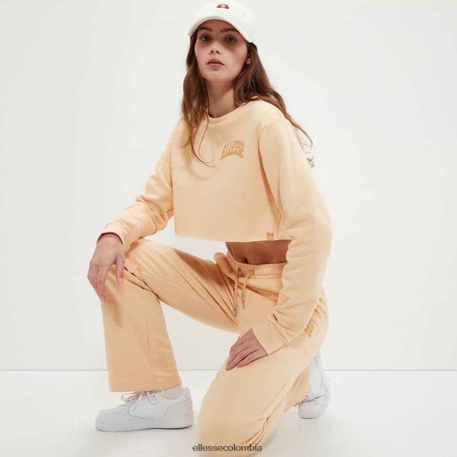 ropa marrón claro mujer Ellesse sudadera corta canleo 00TXB40