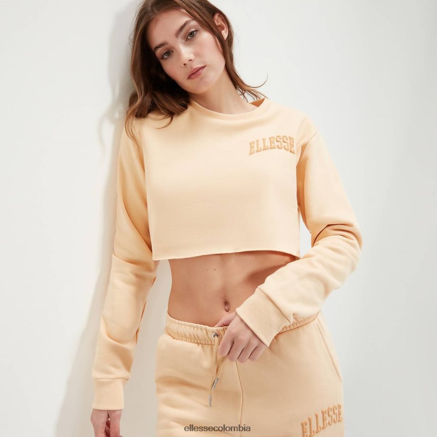 ropa marrón claro mujer Ellesse sudadera corta canleo 00TXB40