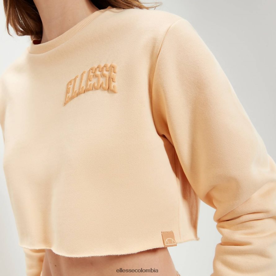 ropa marrón claro mujer Ellesse sudadera corta canleo 00TXB40