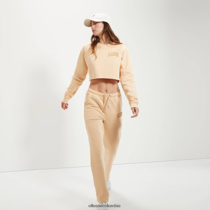 ropa marrón claro mujer Ellesse sudadera corta canleo 00TXB40