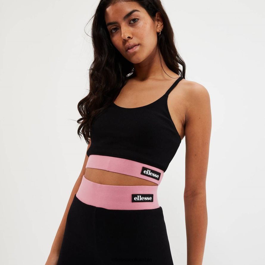 ropa negro mujer Ellesse sujetador de bobina superior 00TXB93