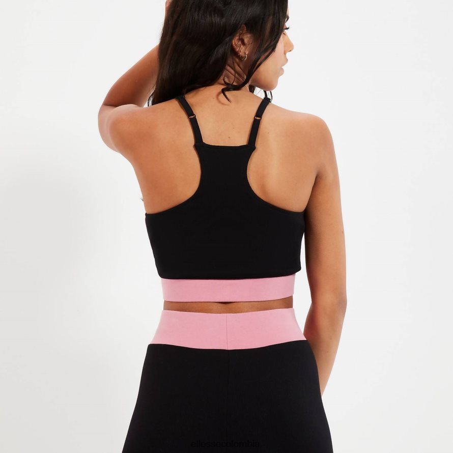 ropa negro mujer Ellesse sujetador de bobina superior 00TXB93