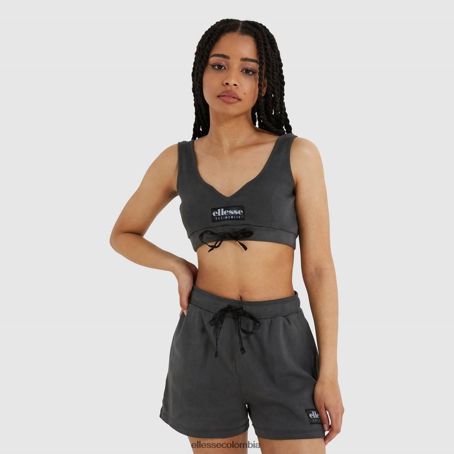 ropa negro mujer Ellesse top sujetador orgánico 00TXB219