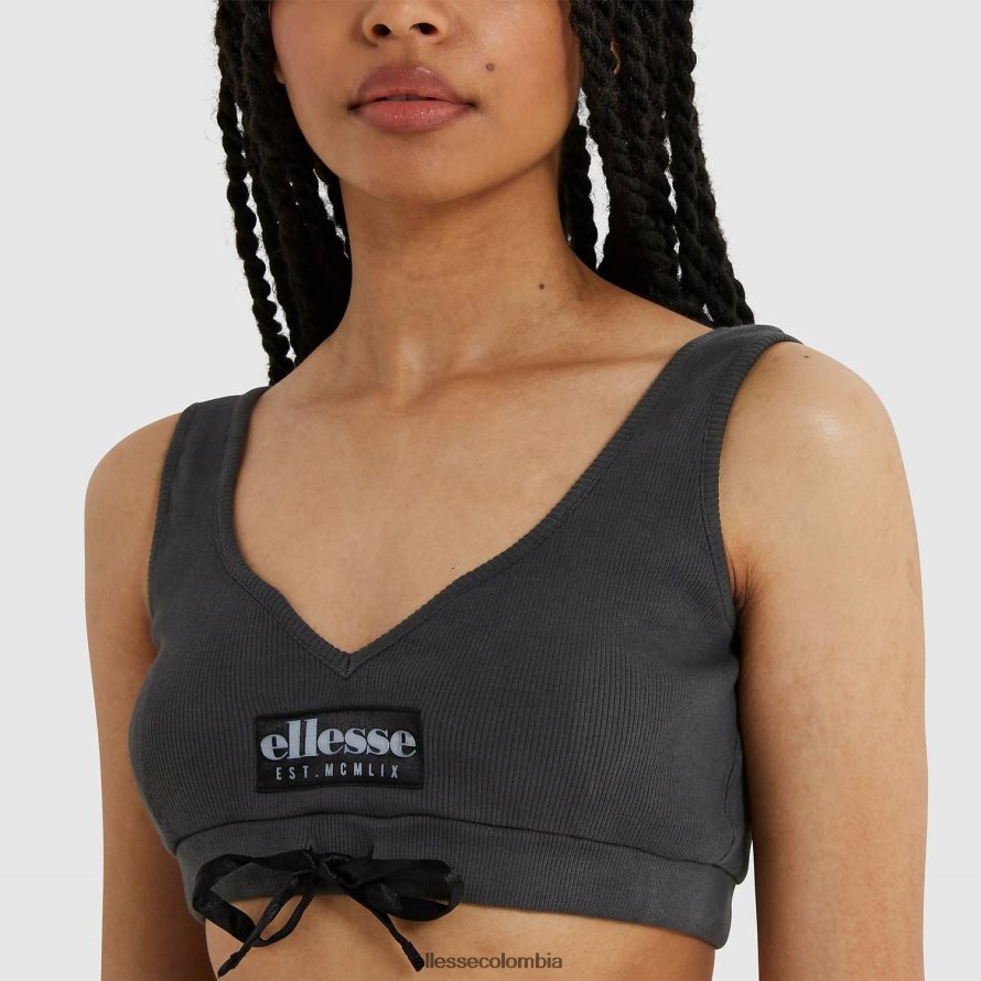 ropa negro mujer Ellesse top sujetador orgánico 00TXB219