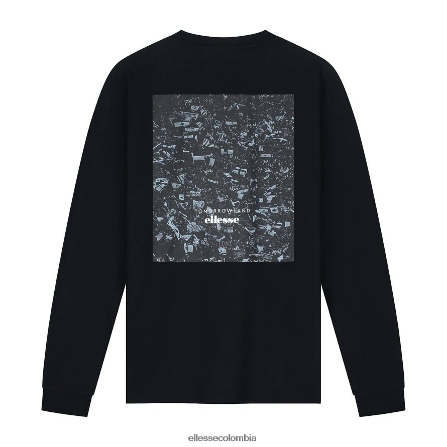 ropa negro unisexo Ellesse sudadera de manga larga del mundo del mañana 00TXB23